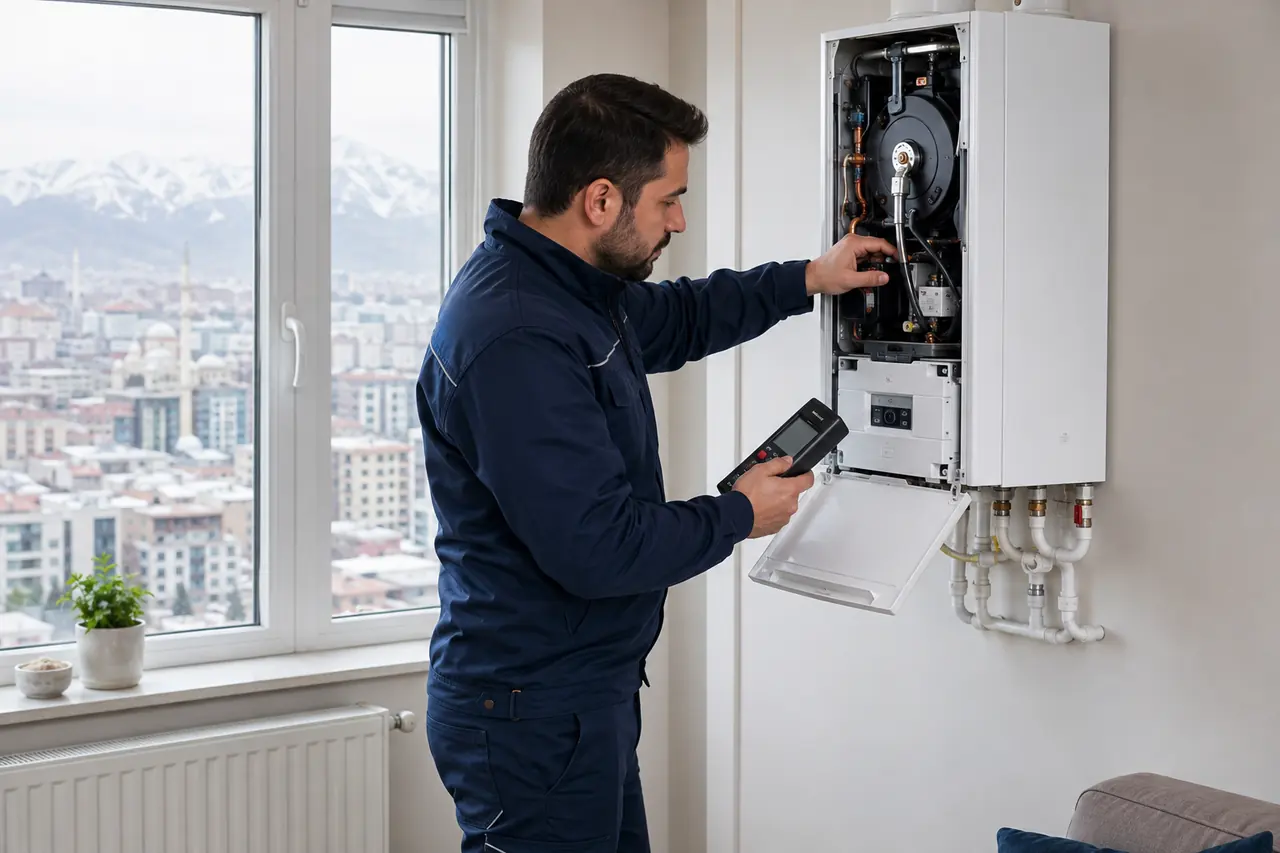 Kayseri’de kombi servisi veren teknik servis uzmanı